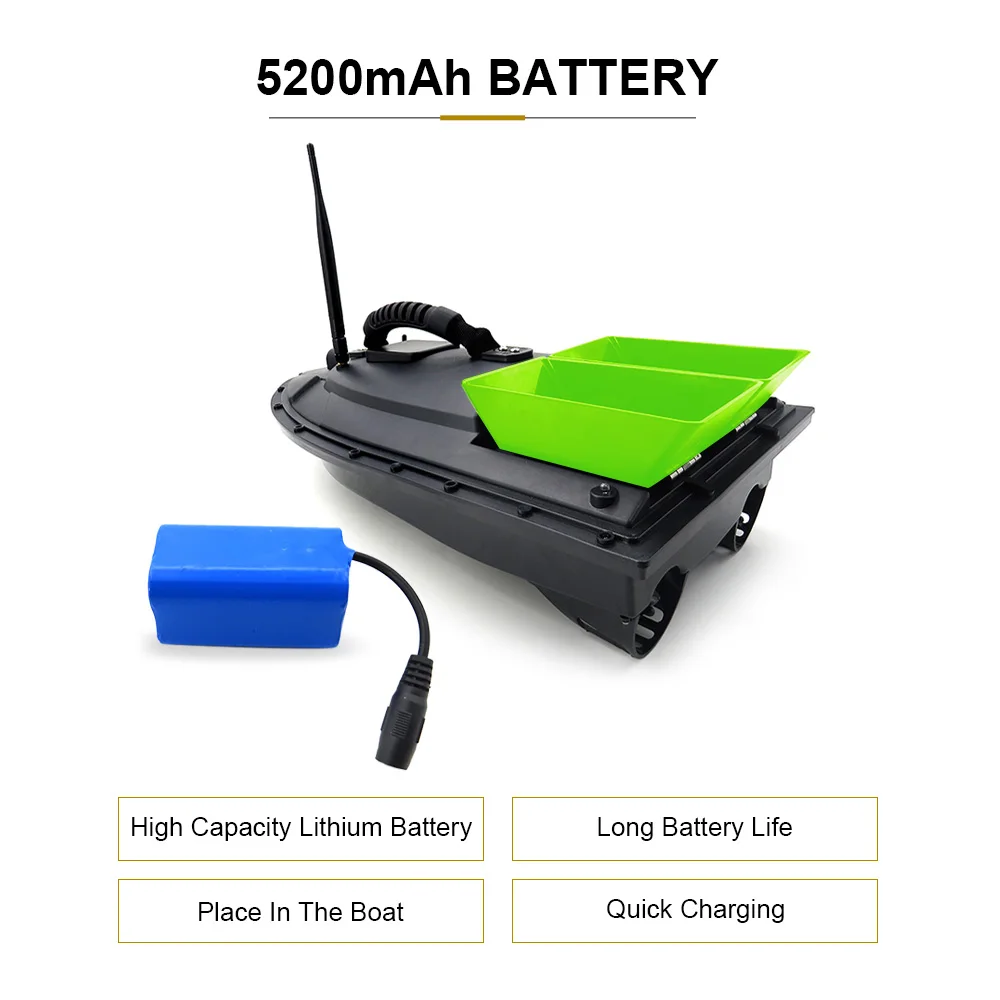 RC лодка батарея 7 4 V 5200mAh Lipo для Flytec 2011-5 1 5 кг загрузка дистанционное управление