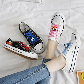 

Canvas shoes female casual white sneakers 2019 new summer shoes