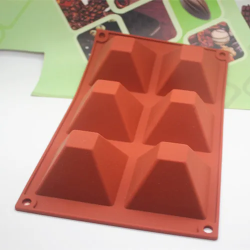 

Pyramid shape silicone mold, Chocolate Mold jelly pudding mould manual soap mold