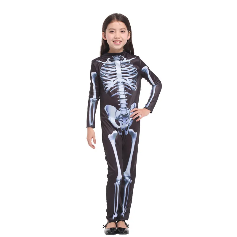 Halloween Skeleton Costumes For Men Hell Devil Demon Scary Cosplays Carnival Purim Parade Masquerade Nightclub Bar Party Dress
