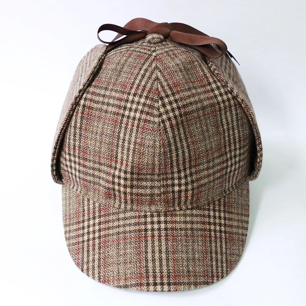 Sherlock Holmes Hat Novelty Gifts Movie Deerstalker Cosplay Hat Detective Cap Unisex Costumes Flat Caps Hip Hop Accessories (6)