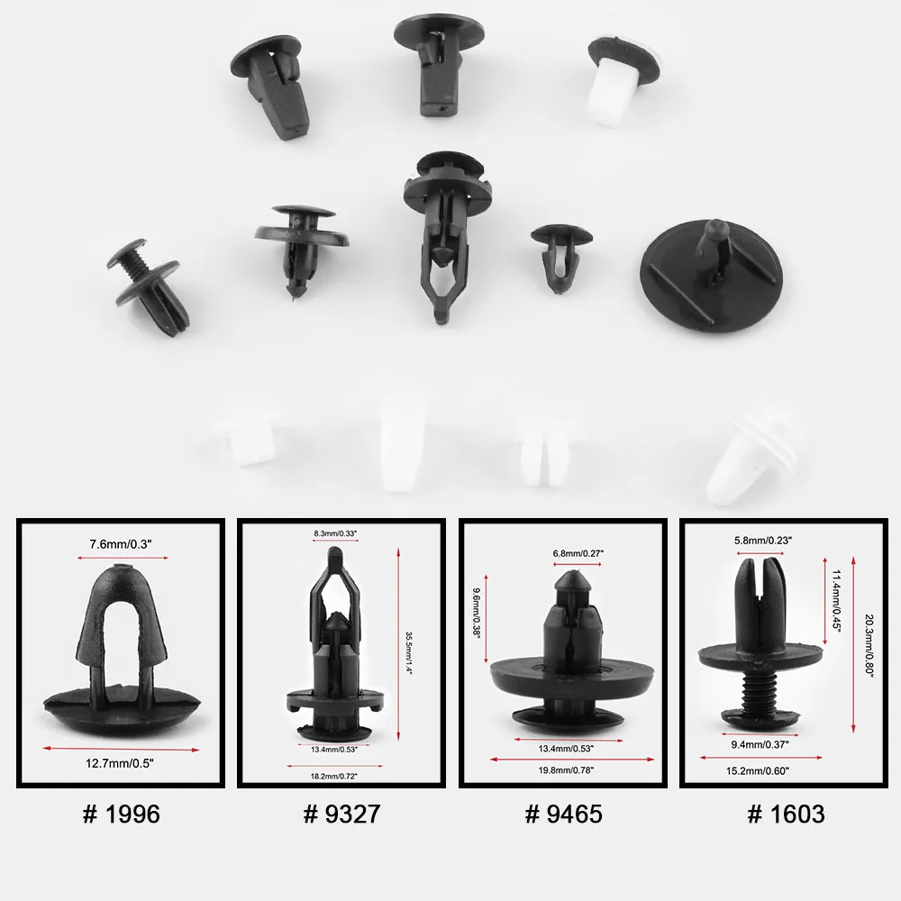 292 шт пластиковый набор заклепок для Мицубиси Тойота Мазда Хонда Форда винт втулки автомобиля крыло бампер двери отделка панели авто крепеж