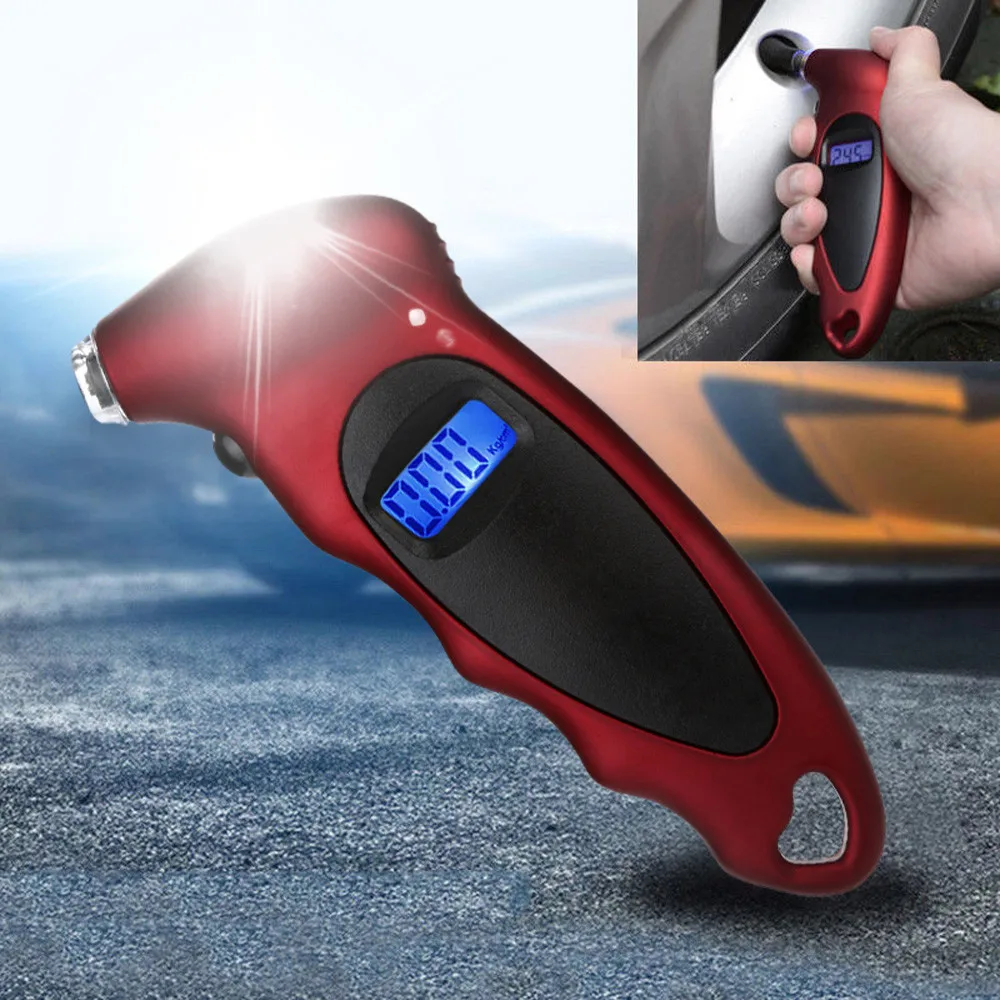 

Car Detector Auto Motorcycle Tyre Pressure Digital Meter Diagnostic Tool LCD Display Tire Pressure Gauge Portable150 PSI