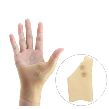 

New 1 Piece Silicone Gel Therapy Wrist Hand Thumb Pressure Pain Relief Support Gloves Arthritis Waterproof