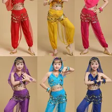 Детский набор костюма для танца живота Восточный танец Детские платья Индийский танец живота одежда танец живота дети индийские Взрослые женщины