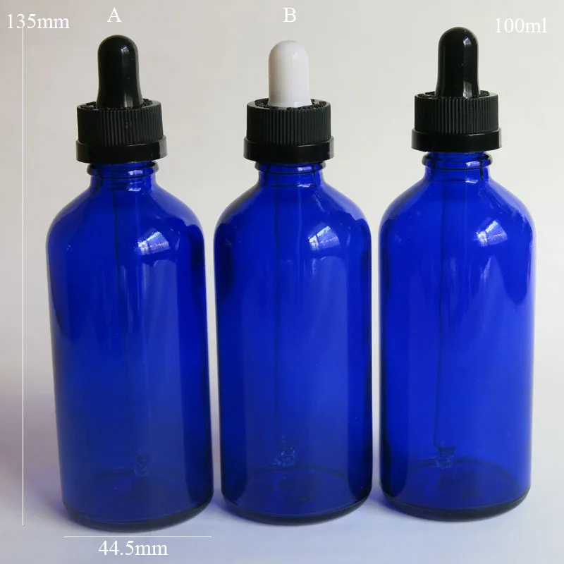 

wholesale 100X100Ml Blue Glass Reagent Liquid Pipette Bottle Eye Dropper Drop Aromatherapy, Essential oilPacking Bottle