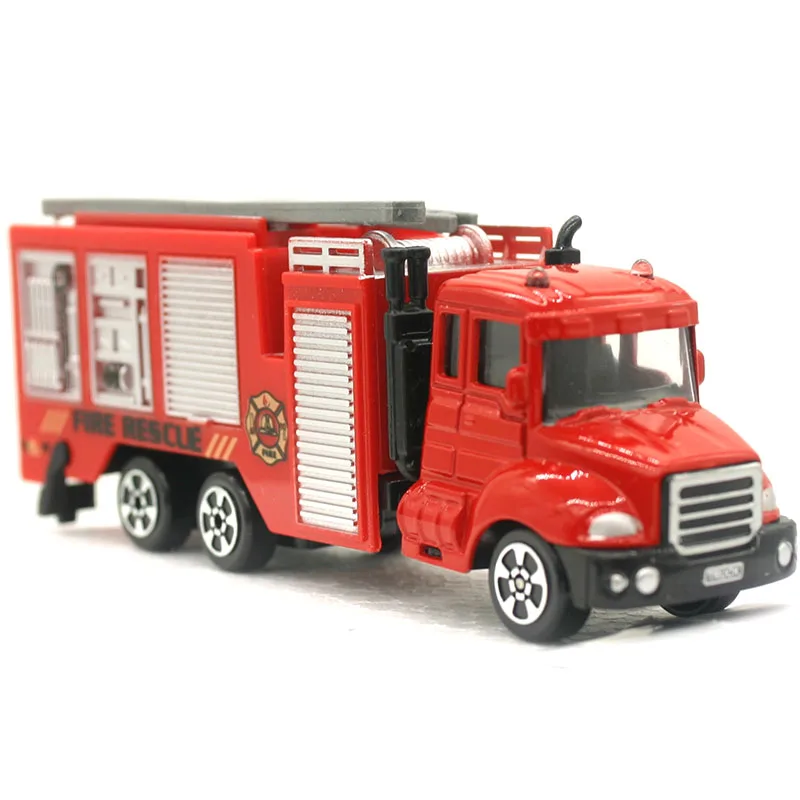 Мини игрушки 1:64 автомобильная модель сплав Воздушная лестницы пожарная машина