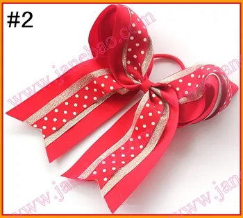 

Free shipping 20pcs 8''three layer glitter cheerleading hair bows cheerleader hair bow dance hair bows