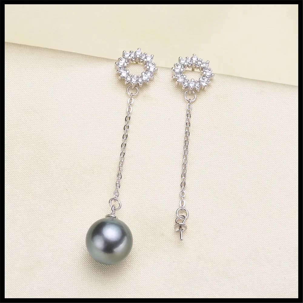 

Unique Design Hot Pearl Earrings Mountings, Drop Earrings Findings Settings Jewelry Parts Fittings Drop Earrings Accessories