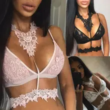 2017 Quality Guarantee Women Sexy Lingerie Floral Sheer Lace Bra Top Seamless Bralette Cup Wireless Bra Vicky