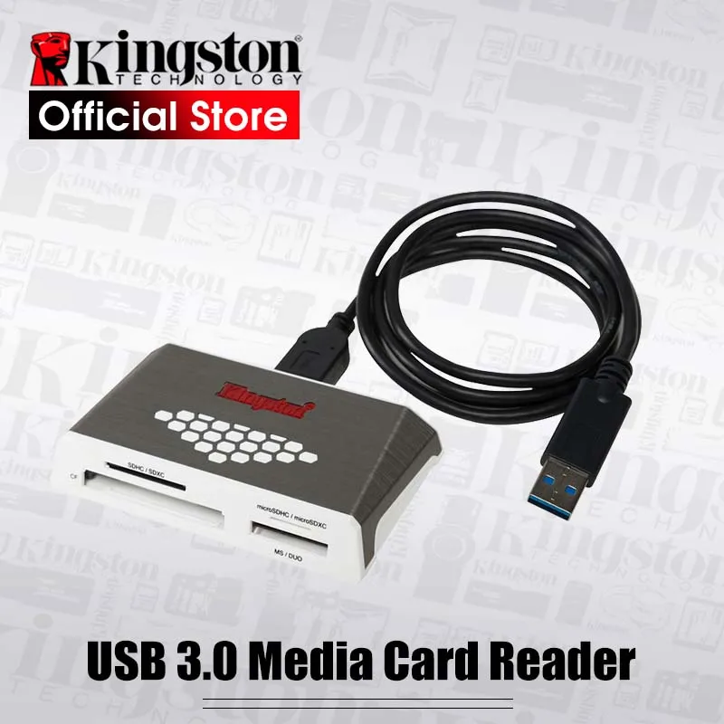 Kingston USB3.0 Media Reader SD TF CF Card Reader UHS I Multi function