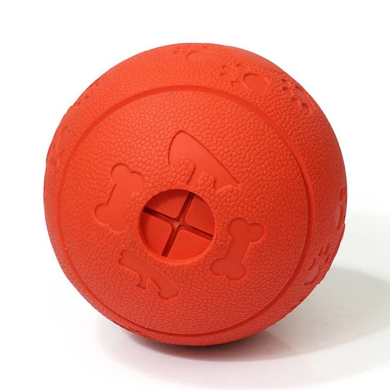 Red Pet Sof Pet игрушки для собак игрушка забавный интерактивный эластичный шарик жевательная игрушка для собаки зуб чистый шар еды Экстра-жесткий резиновый мяч - Цвет: Red