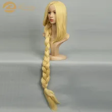 Про косплей принцесса Рапунцель волосы Косплей волосы принцесса косплей парики запутанный Фильм Косплей Женщины косы связанный парик mp004094