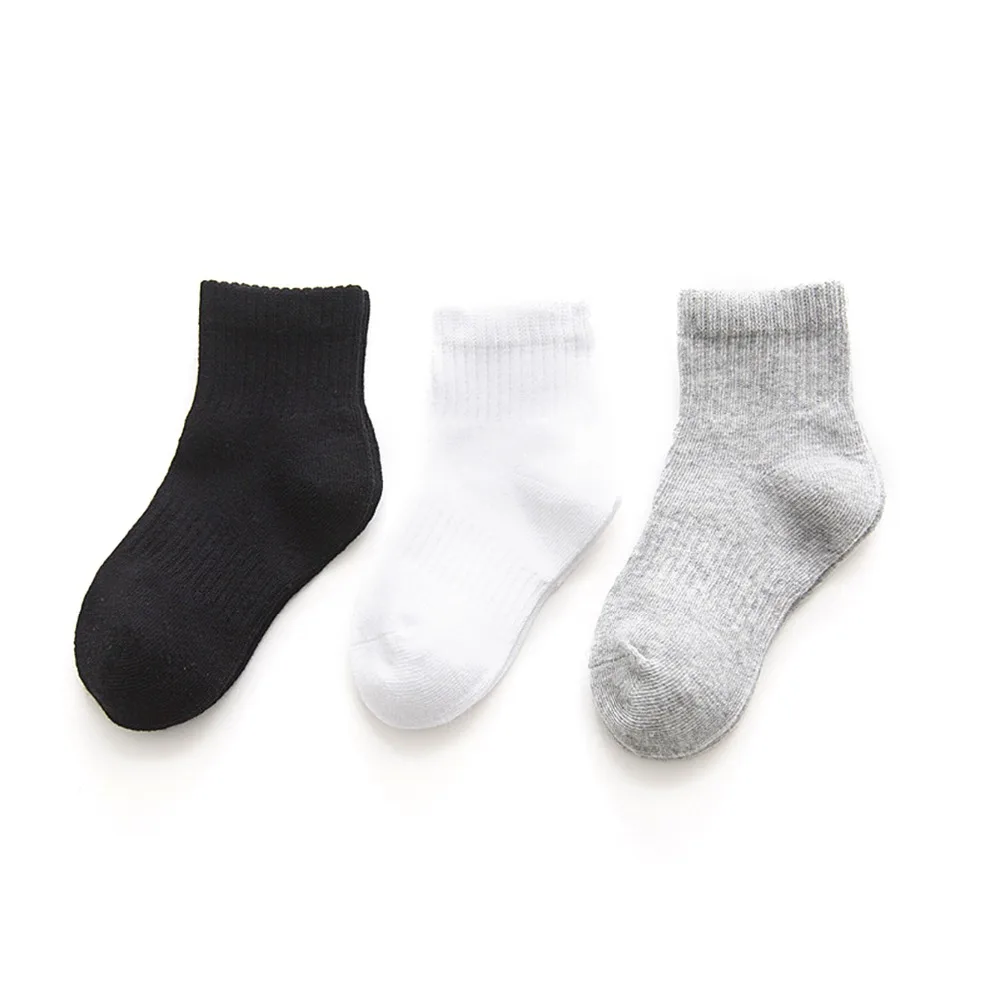 New Children/'s Kids Girls Back To School 3 Pair Pack Lace Frill Cotton Socks