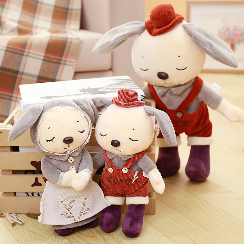 

12" Cute Rabbit Dolls baby Plush Toy Doll Sweet Stuffed Toys Dolls for Kids Girls Sleeping Doll Birthday/Christmas Gift