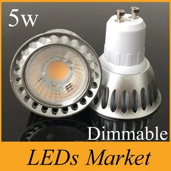 

Cree cob 5w Led Spotlight Gu10 Mr16 Gu5.3 E27 Dimmable Led Spot Lamp Bulbs for home Warm Cold White AC85-265V 12V UL CE cUL