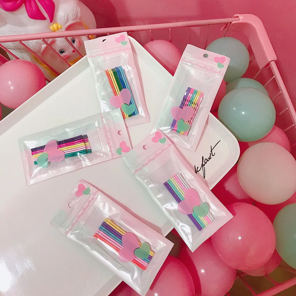 

5.5cm Popular Hair Pins Candy Color Hair Clip Fashion Girls Hairpins Metal Barrettes Small Hair Clips