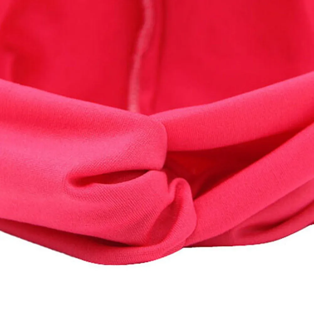 Черная повязка на голову оранжевая повязка на голову женские головные уборы крест Спорт Бандана тюрбан хиджаб платок серый ярко розовый темно-синий красный Небесно-Голубой