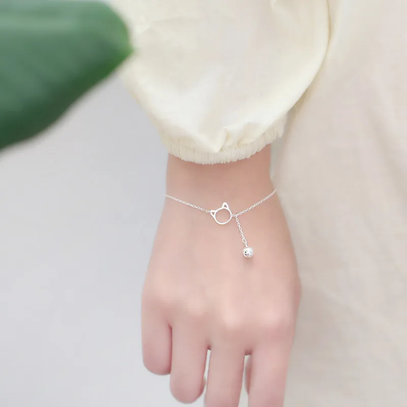 

New Fashion Charm Kitten Cat Bracelets Exquisite Girl Adjustable Chains Bracelets For Children Mother's Day Gift Jewelry SH001