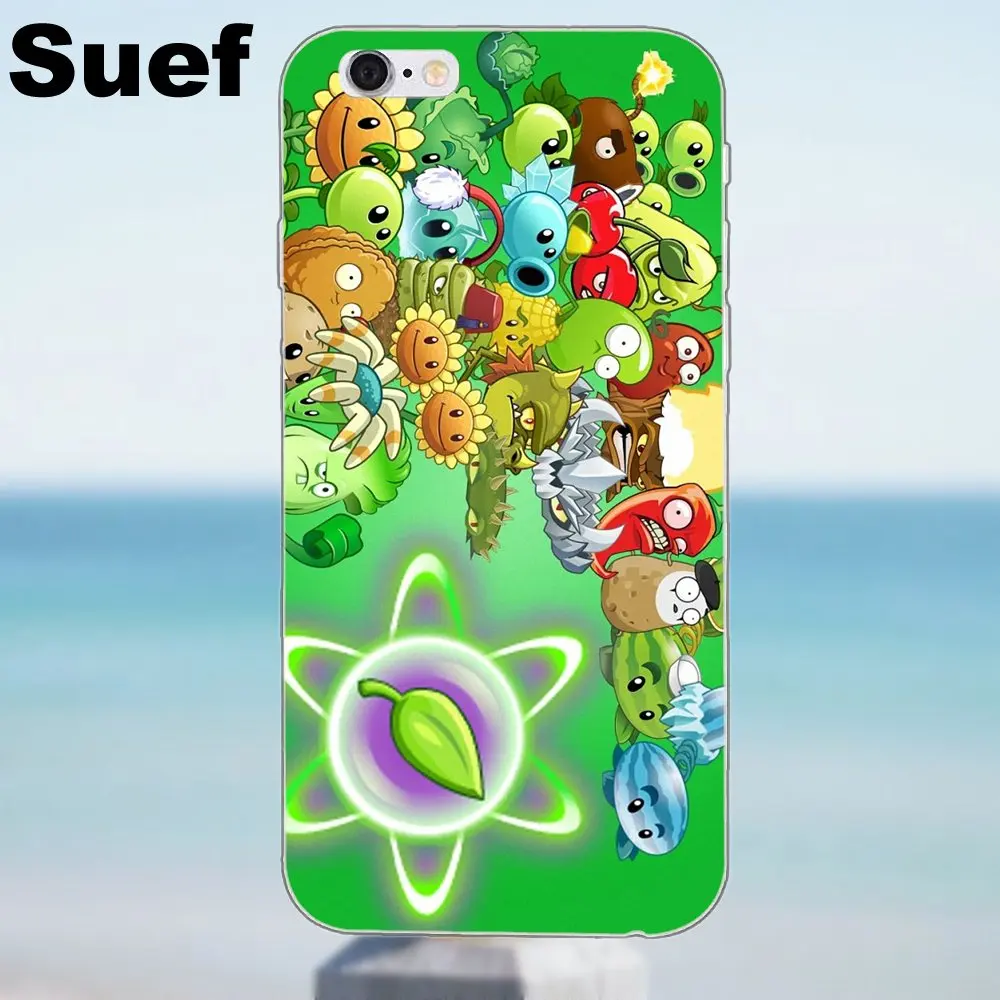 Plants Vs Zombies для iPhone X 4 4S 5 5S 5C SE 6 6S 7 8 Plus Samsung Galaxy A3 A5 J1 J3 J5 J7 2016 2017 мягкий чехол