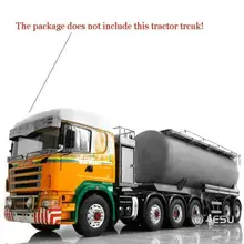 LESU 20 футов металлическая тележка масляного бака Газ-танкер для перевозки бензина, полуприцеп 1/14 RC модель трактора TH14463