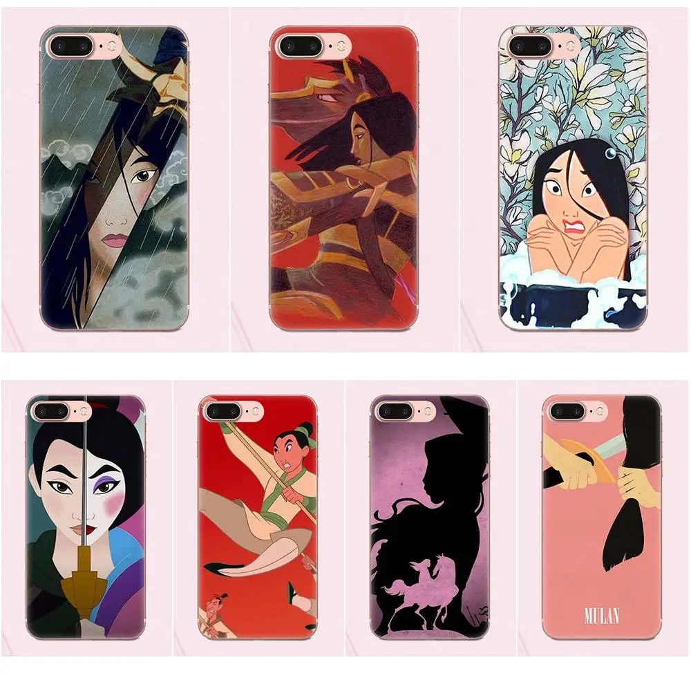 

For Huawei G8 Honor 5C 5X 6 6X 7 8 9 Y5II Mate 9 P7 P8 P9 P10 P20 Lite Plus 2017 TPU Phone Cases Covers Cartoon Mulan Princess