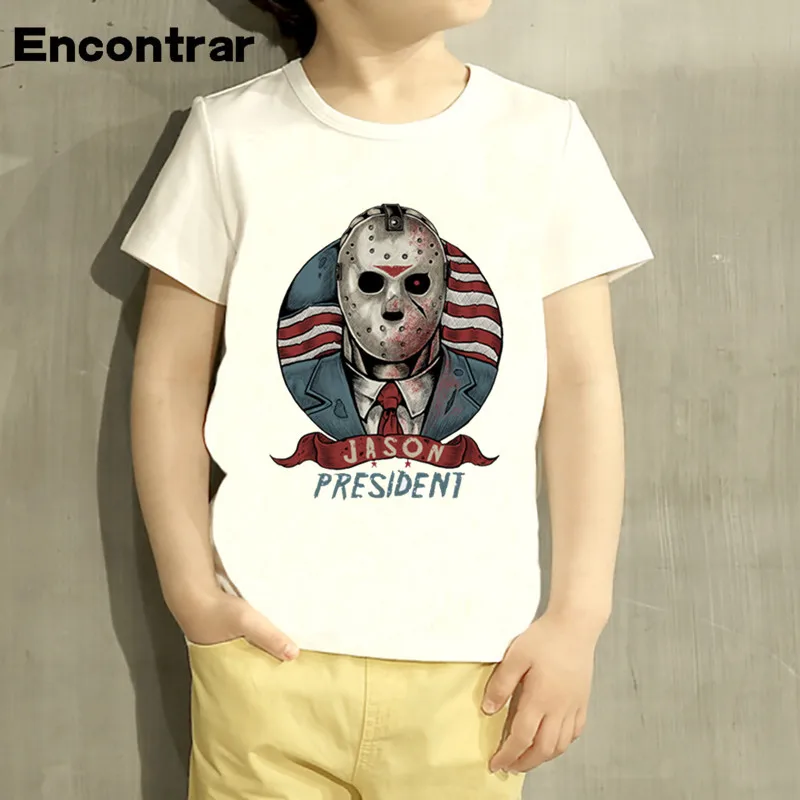 

Kids Jason For President Design TShirt Boys/Girls Great Casual Short Sleeve Tops Children Cute T-Shirt,HKP2077