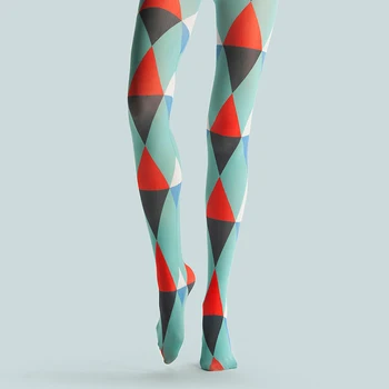 

VP Unique stockings Red rhombic lattice pattern Tights High-quality Silk stockings 1 order=1pc