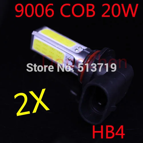 

2014 new 2X 9006 20W 4COB Chip on Board High Power Car LED SMD auto Fog Light DRL Super Bright Bulb Xenon White Car Styling