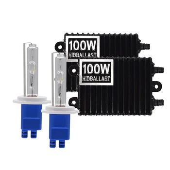 

2020 new Super Fast Car Headlight 100W HID Xenon Kit H7 H11 D2H H1 H3 HB3 HB4 Xenon Bulb High Power AC 12V 100W HID Ballast Kit