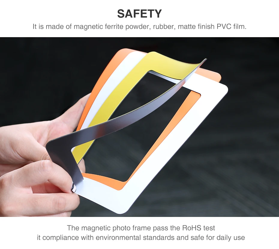 Flexible Multicolor Square Frame Picture Frames-06