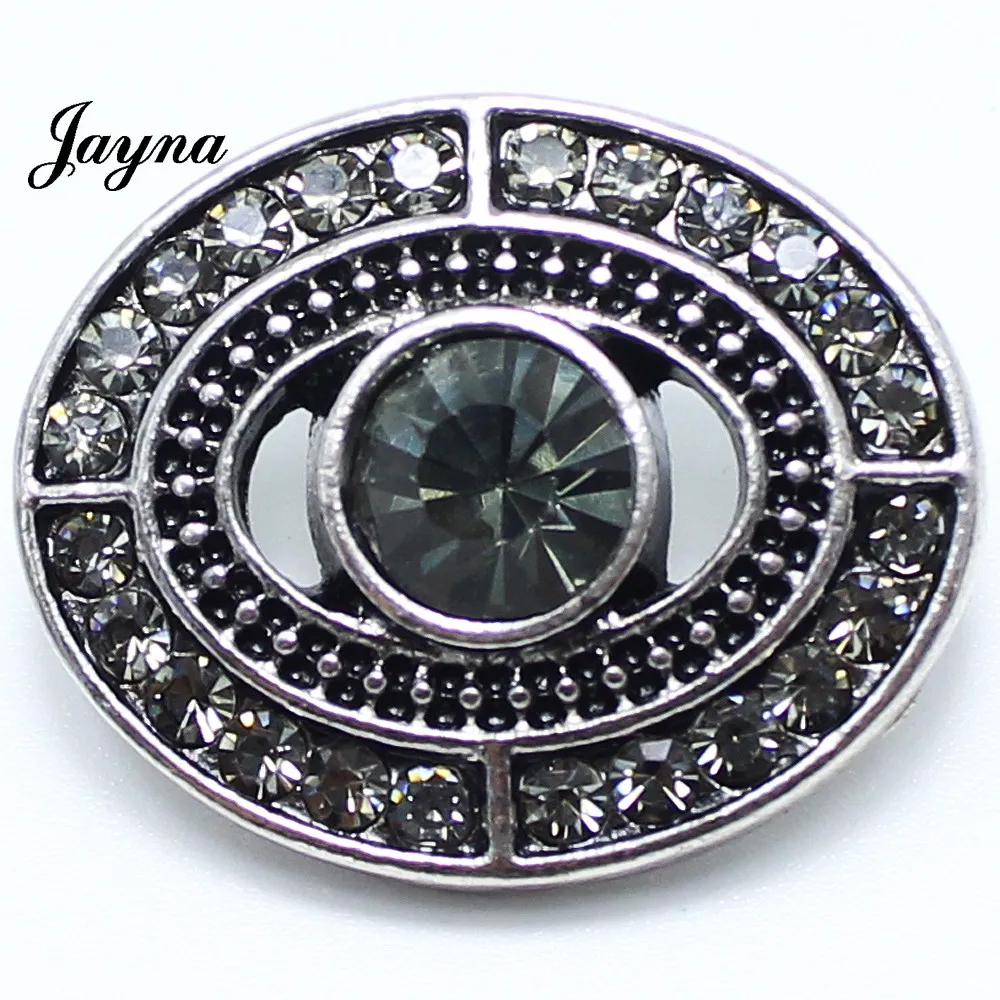 10 шт./лот 18 мм сплав модный браслет с застежкой Подвеска со стразами стили jaynalee ювелирные украшения GS1208209