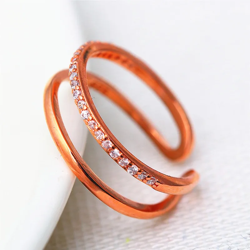 11.11 fire double-layer zircon adjustable charm la...