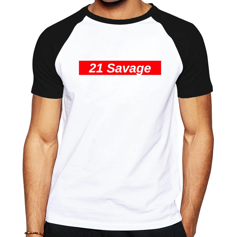 21 Savage футболка мужская мода Мужчины с коротким рукавом футболки Tumblr Забавный