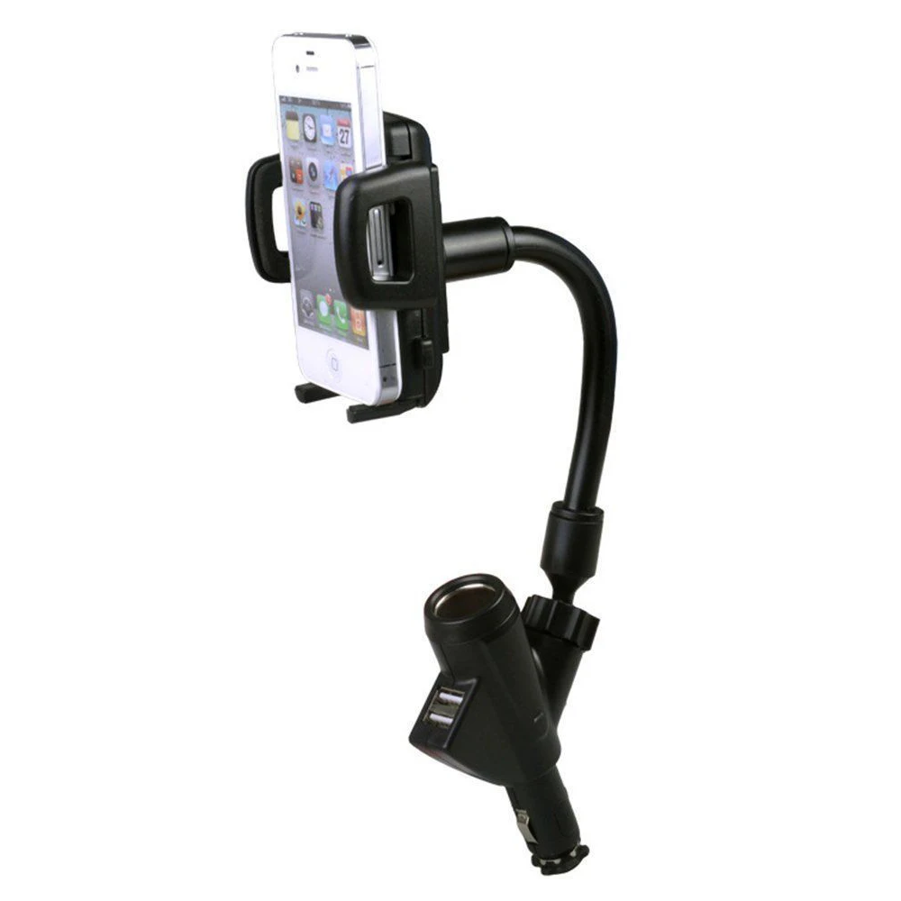 Для iPhone samsung 2 двойной USB порт прикуриватель гнездо Автомобильное зарядное устройство держатель