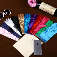 Новая мода стрейч, атласный, длинный перчатки для женщин/вечерние оперные перчатки для женщин/брендовая модная одежда аксессуары для женщин