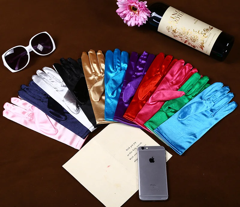 Женские атласные эластичные длинные перчатки вечерние оперные 2019|stretch satin gloves|gloves