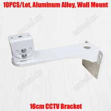 10 шт./партия 16 см длина алюминиевый сплав металлический кронштейн для камеры видеонаблюдения Стенд настенное крепление поддержка для безопасности Zoom Box корпус пуля камера