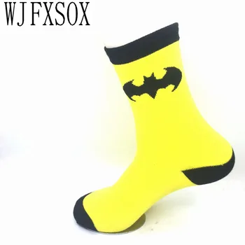 

1 pairs/lot Hot Superman Batman Captain America cartoon odd future happy socks character pattern Superheroes happy socks