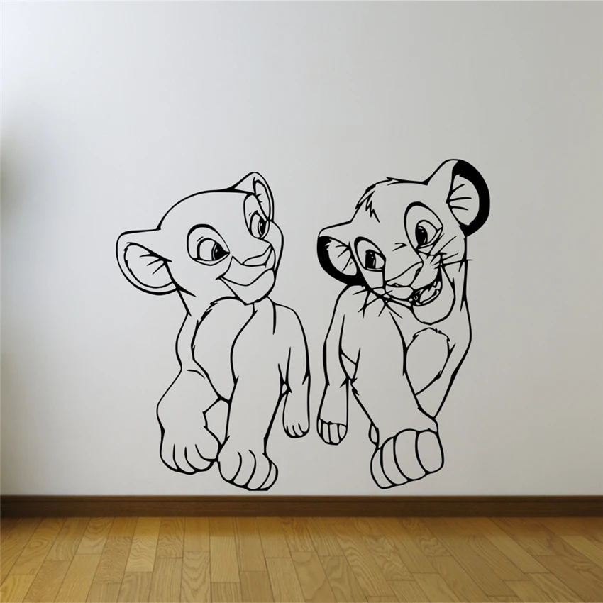 Lion King Simba Nala 3D Window Decal WALL STICKER Home Decor Art Mural