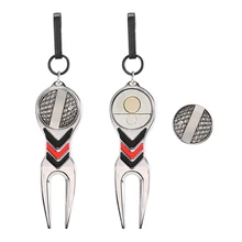 Metal Golf Divot Repair Tool for Golf Pitchfork Pitch Groove Cleaner Golf Training Aids Repair Tool Golf Accessories