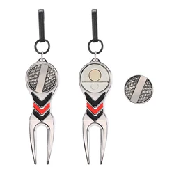 Metal Golf Divot Repair Tool for Golf Pitchfork Pitch Groove Cleaner Golf Training Aids Repair Tool Golf Accessories