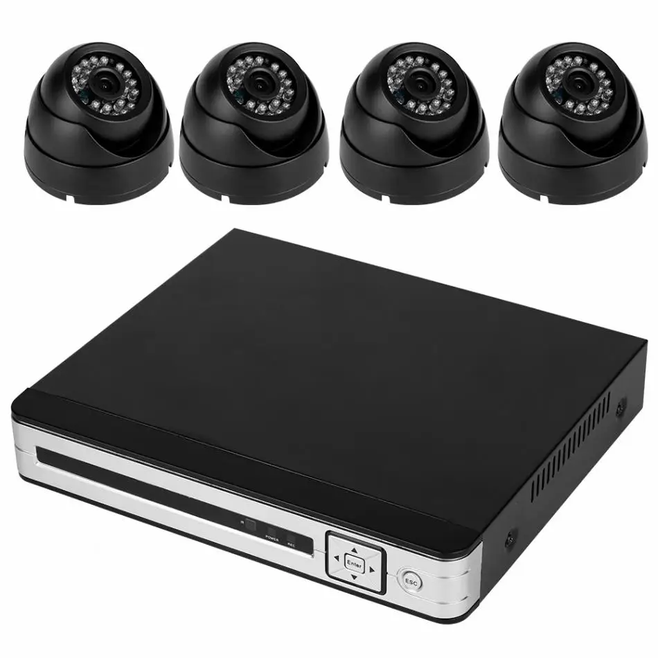 5 в 1 HD 720P 1080N AHD DVR CCTV Kit NVR видеонаблюдения безопасности Всепогодная Камера Наборы встроенный ИК фильтр