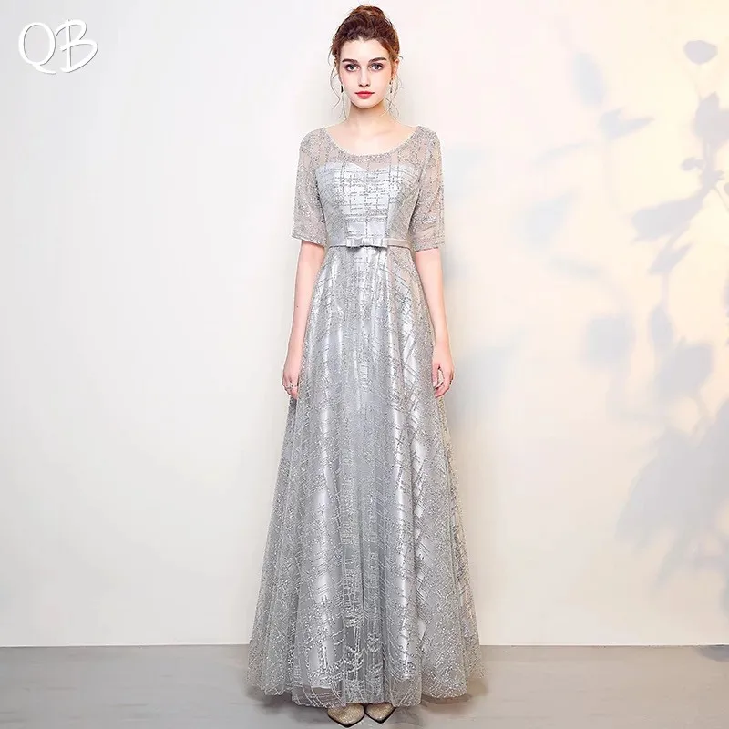 simple silver dress