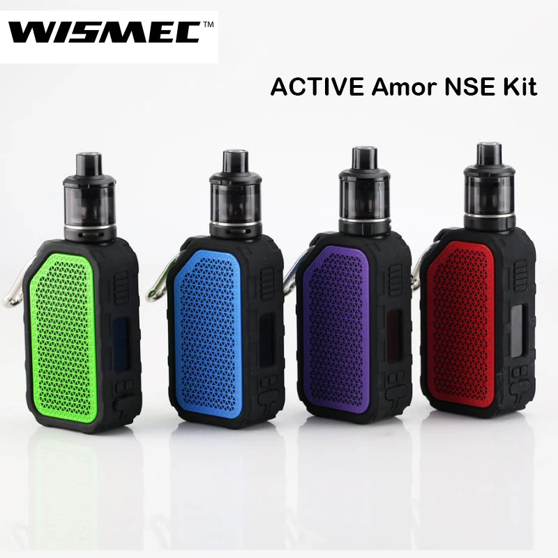 

Original Wismec Active Bluetooth Music TC Kit with 2100mAh Battery AMOR NSE Tank 3ML Electronic Cigarette Vaporizer Vape Kit