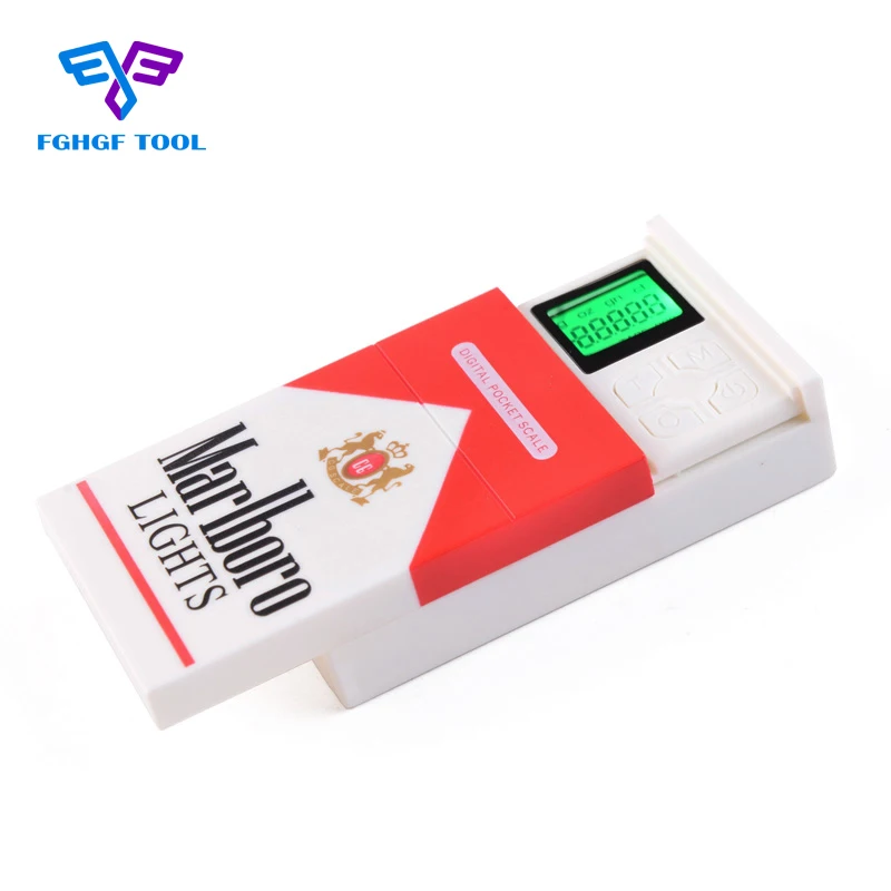 

FGHGF Smoke Box Design 200g 0.01g Small Pocket Electronic Digital Jewelry Scales Weighing Kitchen Scale Balance