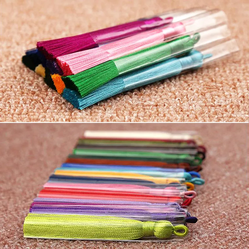 LNRRABC 25 Colors Graceful 2018 New 1PC/1Pair Unique Silk Tassel Jewelry Accessories Hot Sale Unique Handmade Jewelry Findings