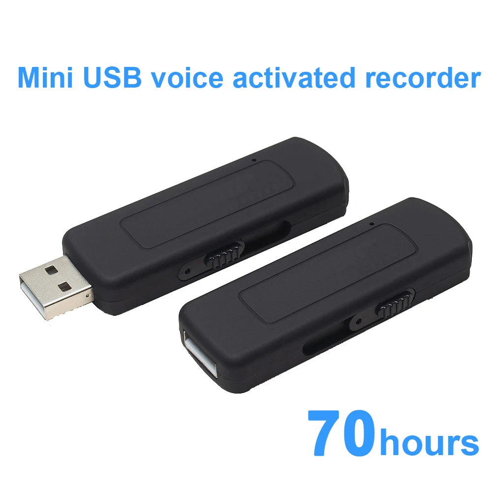 Миниатюрный USB флэш драйвер HNSAT UR09 активированный диктофон перезаряжаемый мини