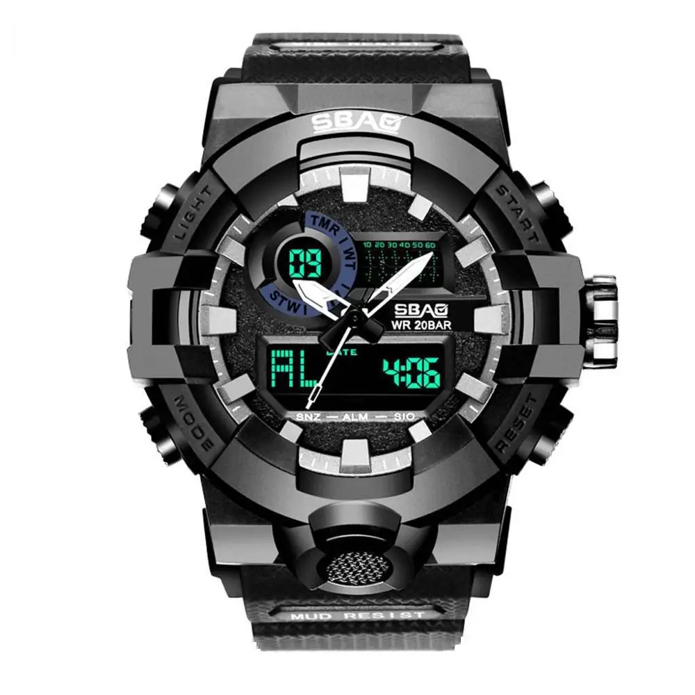 Спортивные часы мужские Студенческие военные Move Мужские t водонепроницаемые цифровые наручные часы автоматические электронные Ftness часы Relogio masculino - Цвет: B
