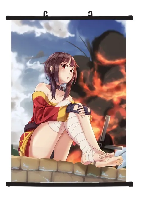 Благословение Божье коносуба на этот чудесный мир! Megumin домашний декор аниме плакат настенный свиток 40x60 см